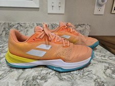 Babolat Jet Mach 3 All Court Tennis Sneakers Women's 9.5 Coral Gold Pickleball