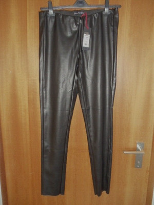 HOSE Eli Moon Lederlook Leggings schwarz - Größe 38 ''neu''