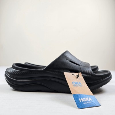 Hoka Ora Recovery Slide 3 Womens Size 7 Black Comfort Sandals