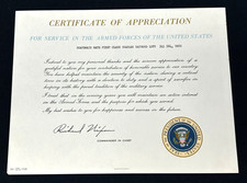 Vintage US Coast Guard Named Presidential Certificate Of Appreciation