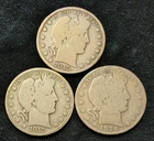 BARBER HALF DOLLARS = 3 DIFF == 1914 S, 1915 D, 1915 S = 90% SILVER