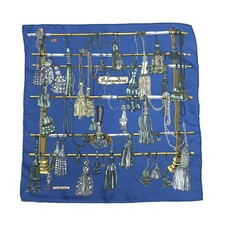 EGA HERMES Pasementerie Carre 90 Silk 100% Scarf Multicolor/HE7677