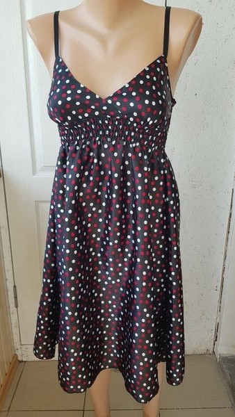 Women Dress Black Polyester 34 / XS / 42