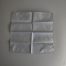 Pocket Square Men White 100 Cotton Made In Italy