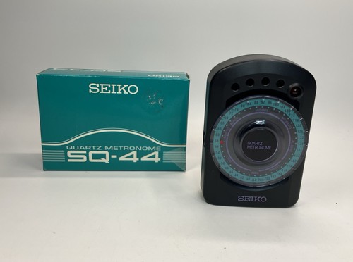 Seiko SQ-44 Quartz Metronome - Tested Working w/ Box And Manual