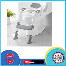 Potty Training Seat with Step Stool Ladder, Potty Training Toilet for Kids