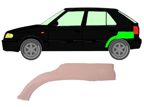 Radlauf FüR Skoda Felicia 1994 – 2001 Links-image