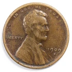 1909-S Lincoln Wheat Penny Cent Very Fine (VF)