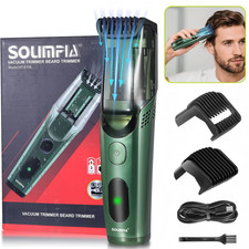 Vacuum Beard Trimmer for Men with 20 Length and Styles Adjustable Rechargeable