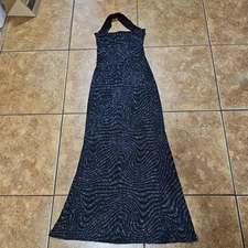 Vintage 90s Gunne Sax Maxi Dress Jessica McClintock Sparkly Prom Formal Gown