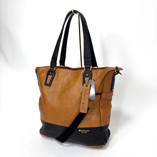 master-piece 01644 Gloss ver.2 2WAY Shoulder Bag Camel Brown Leather