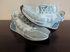 Adidas NMD Boys Athletic Sneakers Size 6Y Teal/Blue R1 V2
