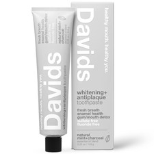 Charcoal Toothpaste for Enhanced Teeth Whitening, Peppermint, Antiplaque, Flouri
