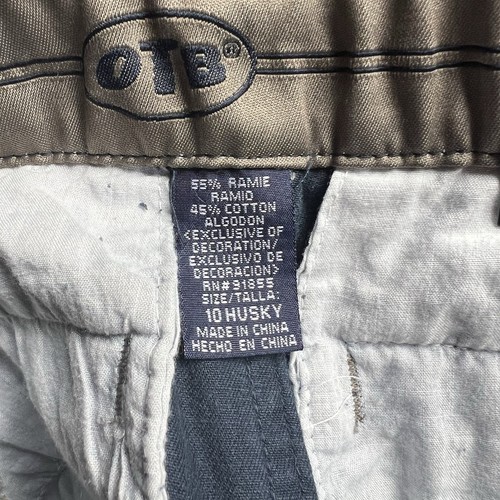 NWT OTB One Tough Brand Boys Size 10 Husky Cargo Pants Blue NEW Straight Leg - Picture 8 of 9