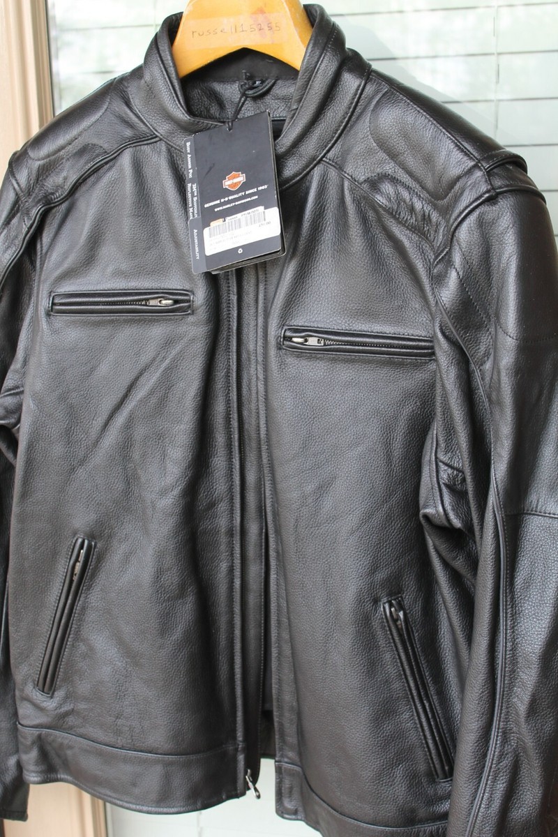 Harley Davidson Willie G Reflective Skull Leather Jacket w