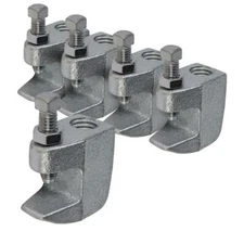 Highcraft Junior Beam Clamp, Electro Galvanized Steel (5 Pack)