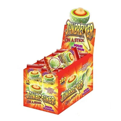 Zed Candy Jawbreaker Sour Flavour Espositore da 15 Lecca Lecca