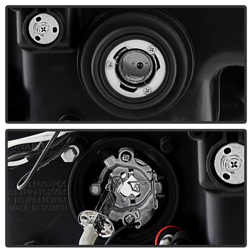 Smoked 2005-2007 Jeep Grand Cherokee Halo Projector Led Headlights Left+Right - Picture 6 of 10