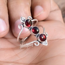 Mozambique Garnet Gemstone 925 Sterling Silver Handmade Ring Best Gift For Wife