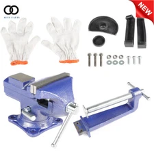 Multi-Functional Portable 360° Swivel Base 2-In-1 Bench Vise For Workbench 3.3"