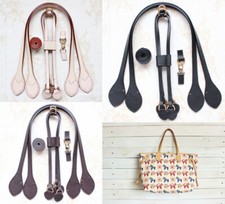 Real Vachetta Leather 1 Set Accessories Replacement Handles Match To Naverfull