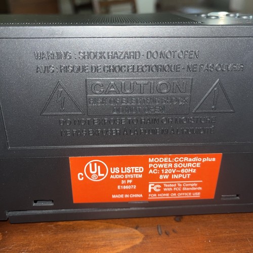 CC Radio Plus DX Portable AM/FM,Weather Alerts radio Portable Black Small 11x3x7 - Picture 2 of 3