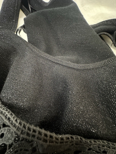 NEW Phase Eight UK12 gunmetal Lexus glitter knit lace overlay occasionwear dress - Picture 16 of 17