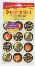 TREND Halloween Scratch n Sniff Stinky Stickers 1998 Sealed 5 Sheets