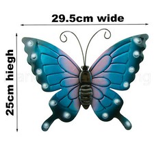Butterflies Large Xlarge Paint Coloured Metal Butterfly Wall Art Ooutdoor Garden