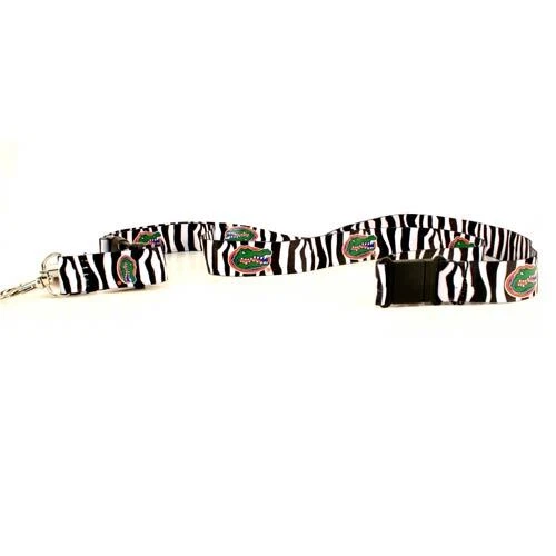 NCAA Zebra Stripes Breakaway Lanyard w/ Detachable Keychain - Image 2 of 4