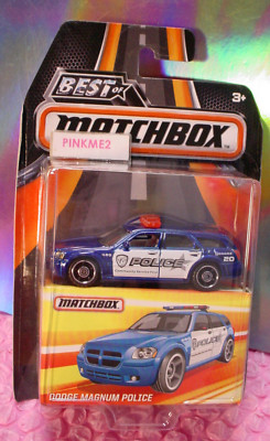 2017 Best of Matchbox DODGE MAGNUM POLICE blue; rubber tires  Series 2
