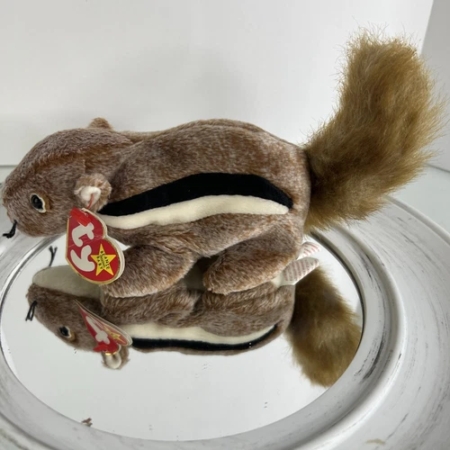 TY Beanie Babies - CHIPPER the Chipmunk Plush Vintage 1999 NWT