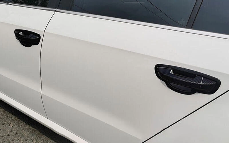 Para Volkswagen Golf MK6 2010-2013 Fibra de Carbono Puerta Tazón Taza Manija Cubierta Tapiz Foto 3 de 4