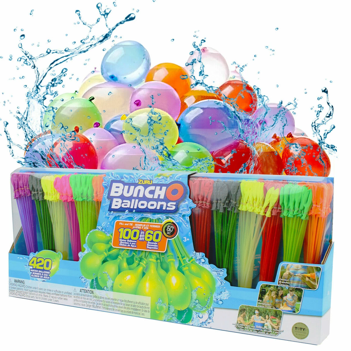 Self Sealing Water Balloon ZURU Bunch O Balloons 420 Water Bombs Suitable Yr 3