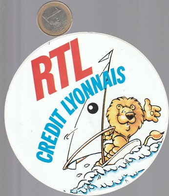 stickers. Radio RTL Crédit Lyonnais. Wind surf