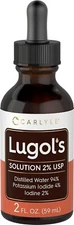 Lugol's Iodine 2% Potassium Iodide and Iodine Solution  High Potency 2 fl. oz
