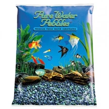 Pure Water Pebbles Aquarium Gravel - Blue Lagoon (25 lbs (3.1-6.3 mm Grain))