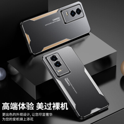 For Honor GT 5G, Shockproof Hybrid Metal Aluminum Soft Bumper Cover Case