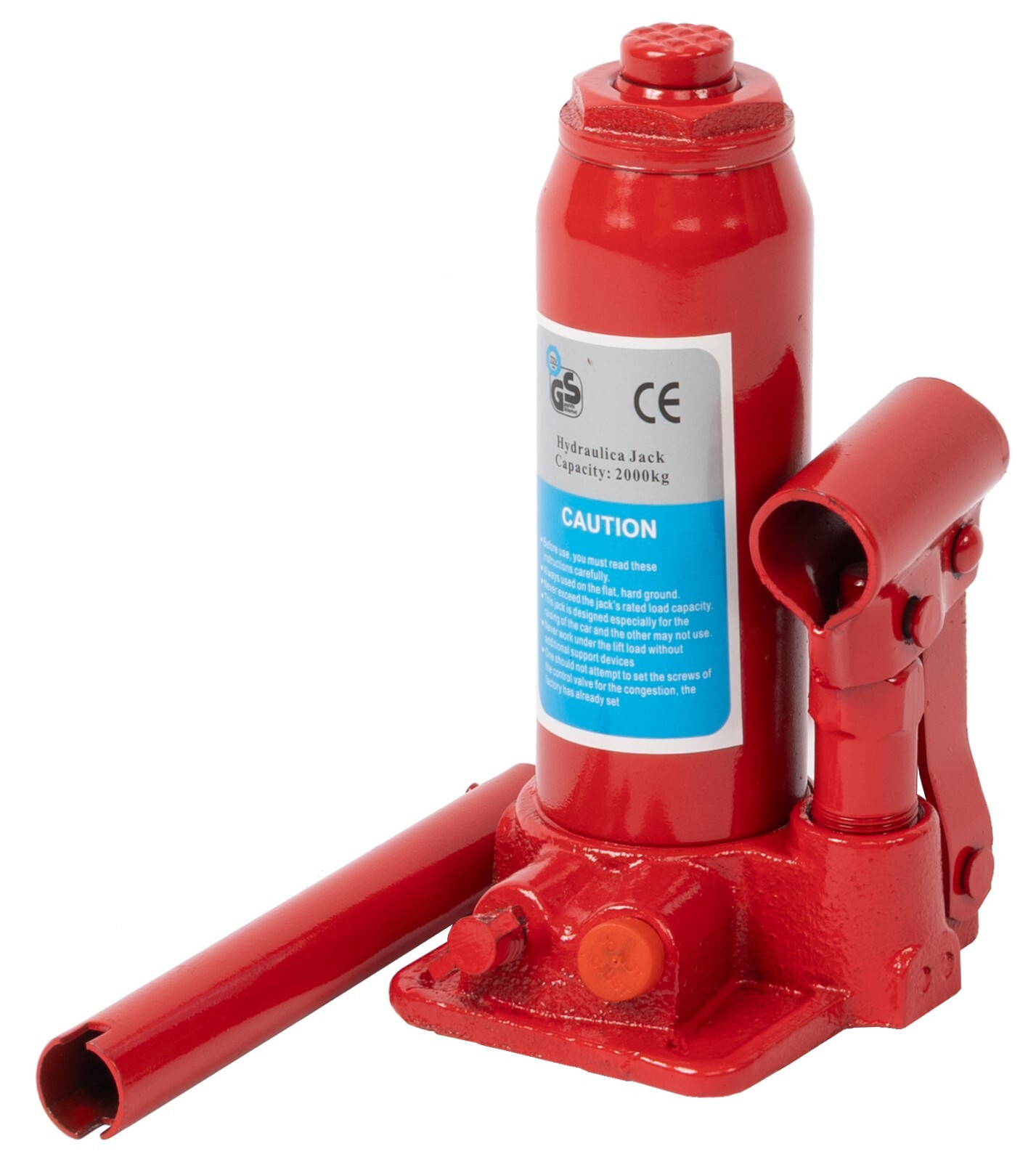 2 Ton Heavy Duty Hydraulic Bottle Manual Lifting Jack Stand, Garage, Car, Van