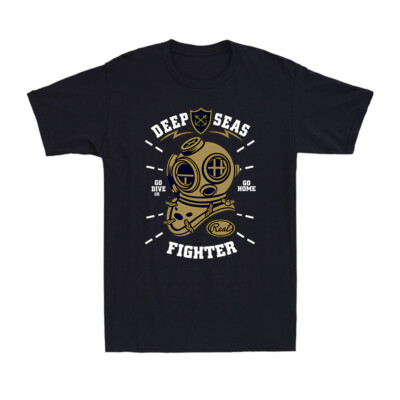 Deep Seas Fighter Ocean Diver Scuba Diving Lovers Funny Gift Men's T-Shirt