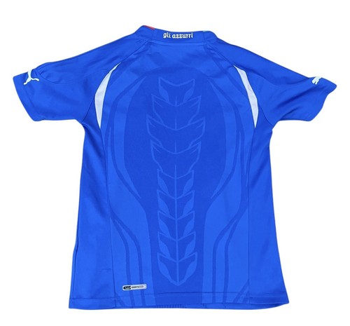 100% Authentic Italy National Team Puma Blue Soccer Jersey Size Youth Small - Picture 8 of 9
