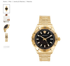 VERSACE 42MM Stainless Steel Bracelet Watch