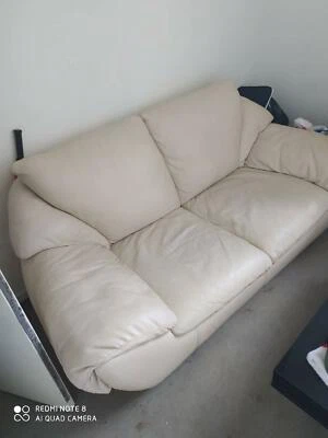 Real Italian Leather Couch Priced To Sell Quick Melbourne Cbd