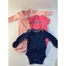 Carter  s Preemie Girl's 3 Pack Outfits Long Sleeve Body Suit
