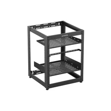 ynVISION.DESIGN 15U Open Frame Skeleton Rack for AV & Servers with 1U and 2U ...