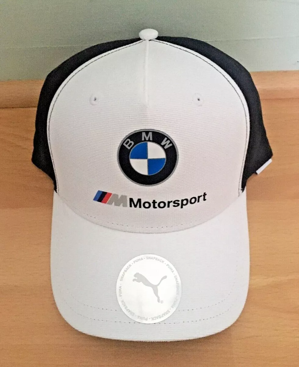 Puma BMW Motorsport Cap Adult Hat WHITE BLACK