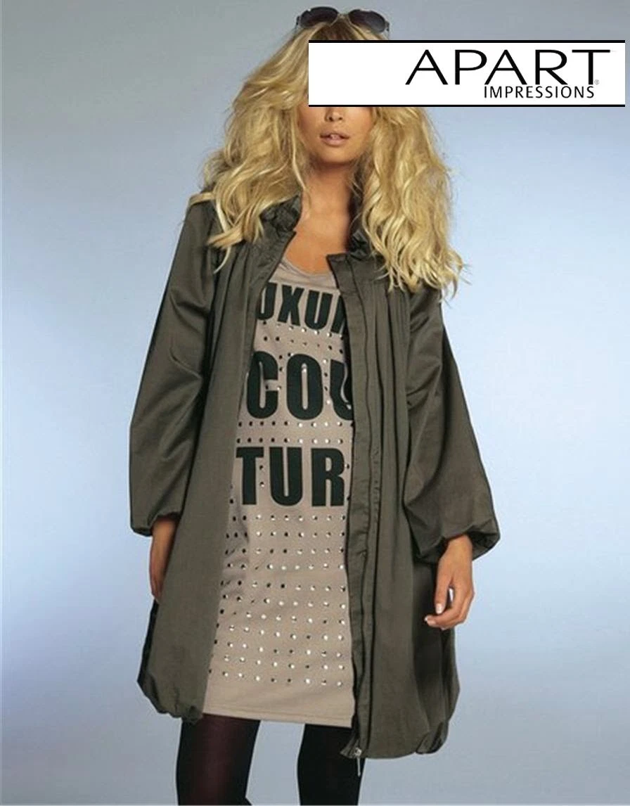 NEU: OVERSIZED DESIGNER PARKA BALLON OPTIK weit geschnitten 36/38 APART *358206