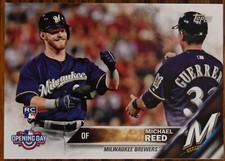 2016 Topps Opening Day #OD109 #109 Michael Reed RC Rookie Milwaukee Brewers