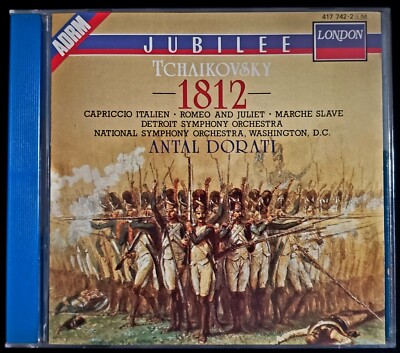 CD Antal Dorati - TCHAIKOVSKY 1812 JUBILEE London ADRM Audiophile Remaster 1987