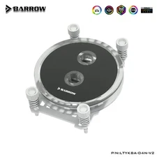 Barrow CPU Water Block Copper for AMD RYZEN 3 5 7 9 AM4 AM5 LTYKBA-04N-V2 White